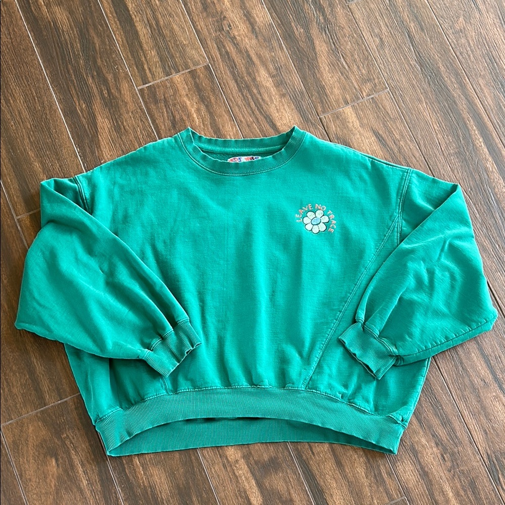 Urban outfitters oversized green Crewneck